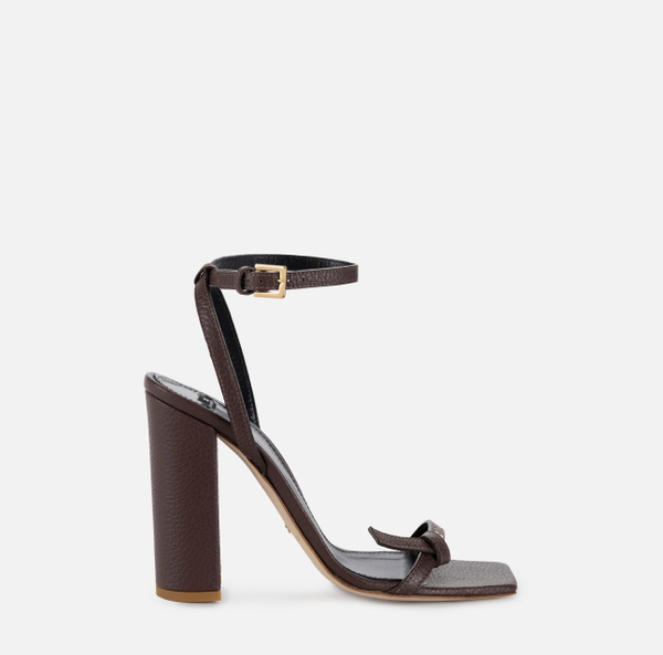 elisabetta franchi Sandales en cuir foulonné