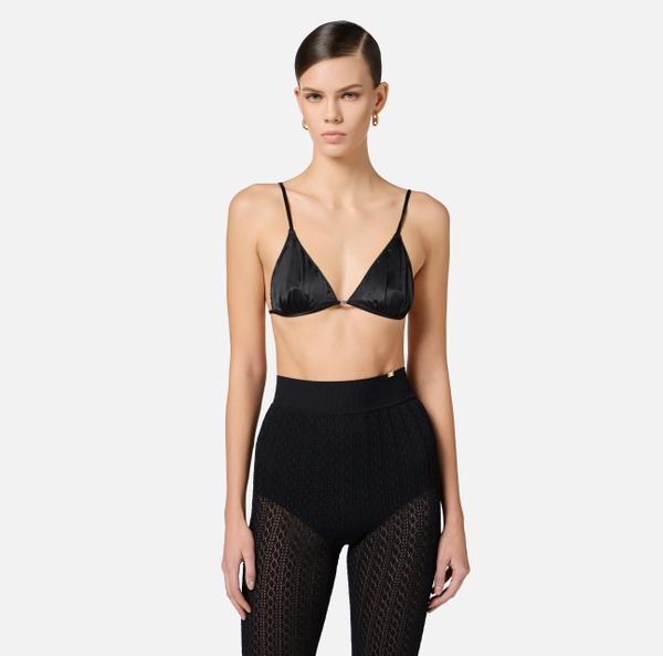 Elisabetta Franchi Soutien-gorge En Satin Et Tulle