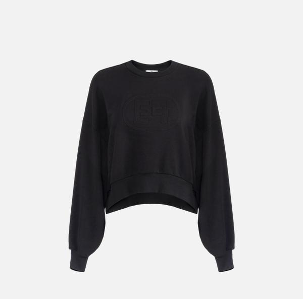 elisabetta franchi Sweat en coton avec logo
