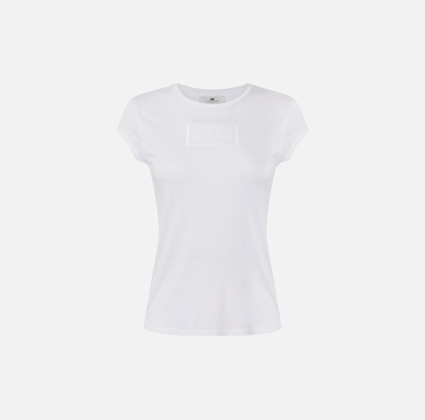 elisabetta franchi T-shirt en jersey avec broderie