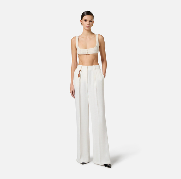 Elisabetta Franchi Top En Fil De Viscose