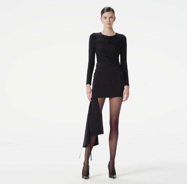 Elisabetta Franchi Top En Jersey Crêpe Avec Drapé