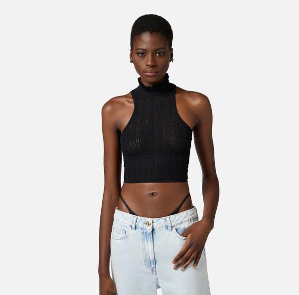 Elisabetta Franchi Top En Point Dentelle