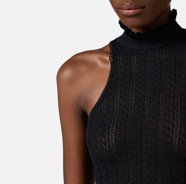 Elisabetta Franchi Top En Point Dentelle
