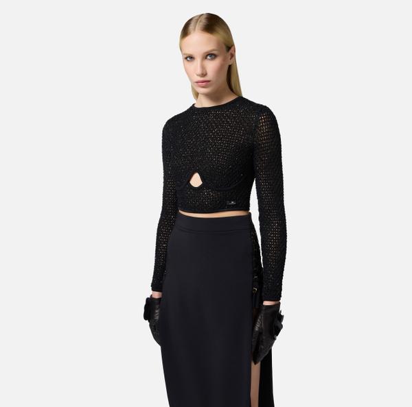 Elisabetta Franchi Top En Tulle