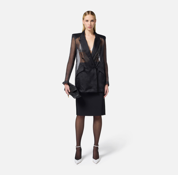 Elisabetta Franchi Veste En Organdi