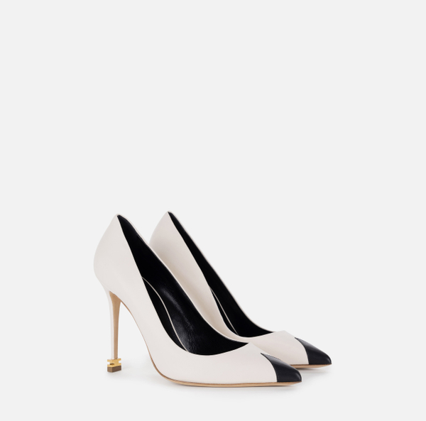 Elisabetta Franchi Escarpins En Cuir Nappa Avec Embout Étoile