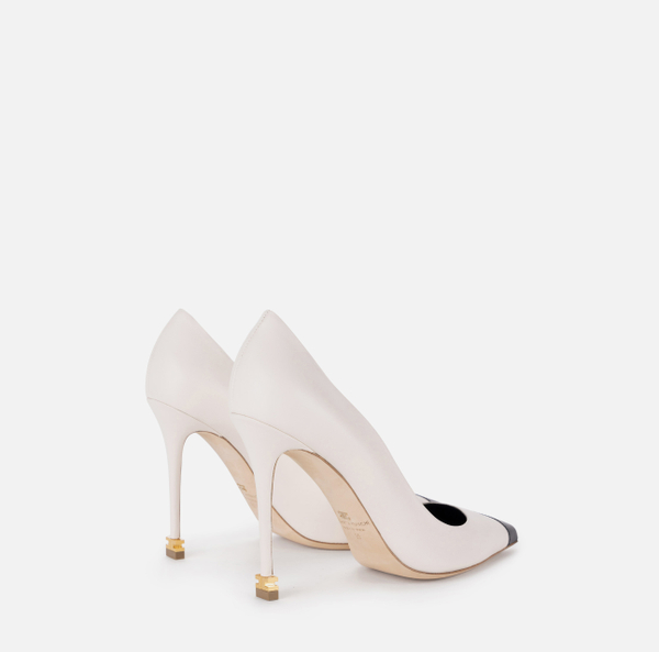 Elisabetta Franchi Escarpins En Cuir Nappa Avec Embout Étoile