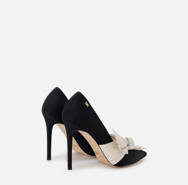 Elisabetta Franchi Escarpins En Gros-grain Avec Maxi Nœud