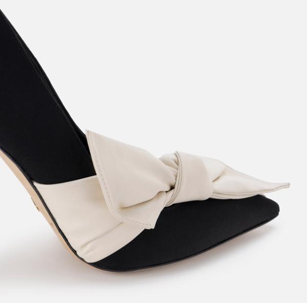 Elisabetta Franchi Escarpins En Gros-grain Avec Maxi Nœud