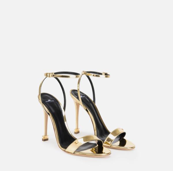 Elisabetta Franchi Étoile Sandalen Van Metallic Stof