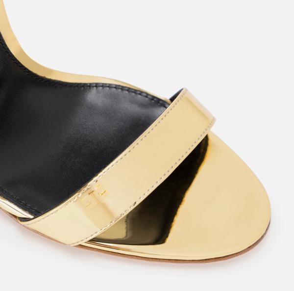 Elisabetta Franchi Étoile Sandalen Van Metallic Stof