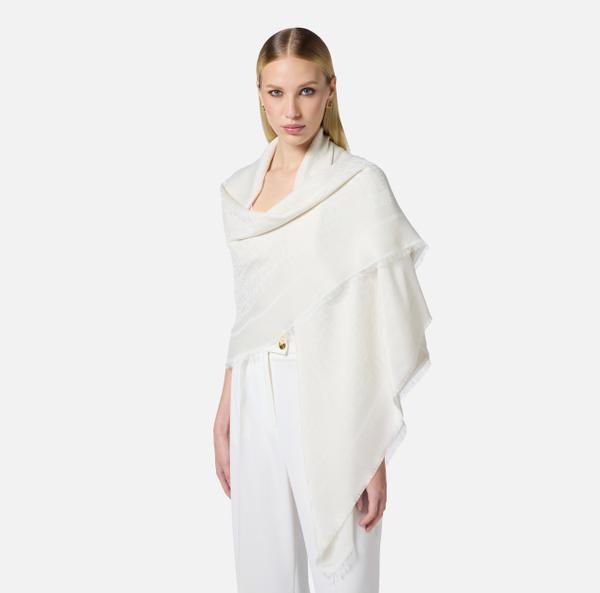 Elisabetta Franchi Grand Pashmina En Lurex Jacquard