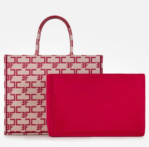 elisabetta franchi Grand Sac Monogram Avec Organisateur