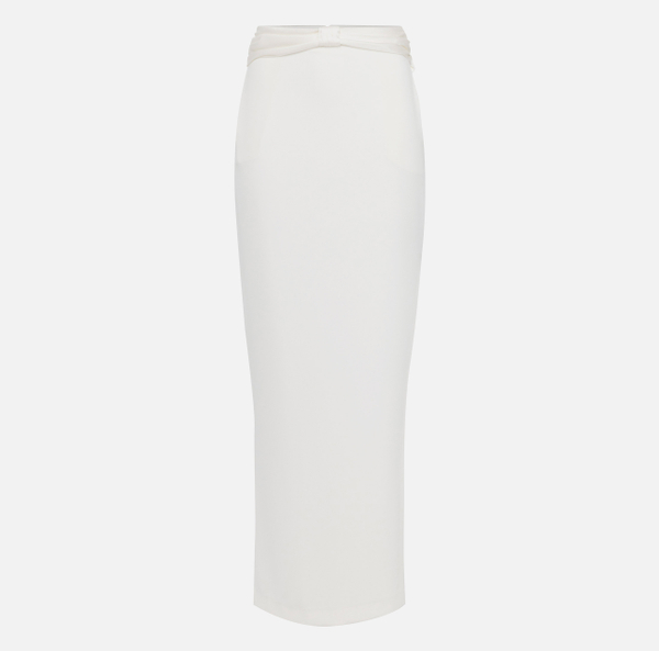 elisabetta franchi Jupe en crêpe avec nœud en satin