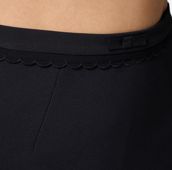 Elisabetta Franchi Jupe En Double Crêpe Stretch Avec Nœud