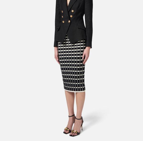 Elisabetta Franchi Jupe En Viscose Avec Micro-ruches