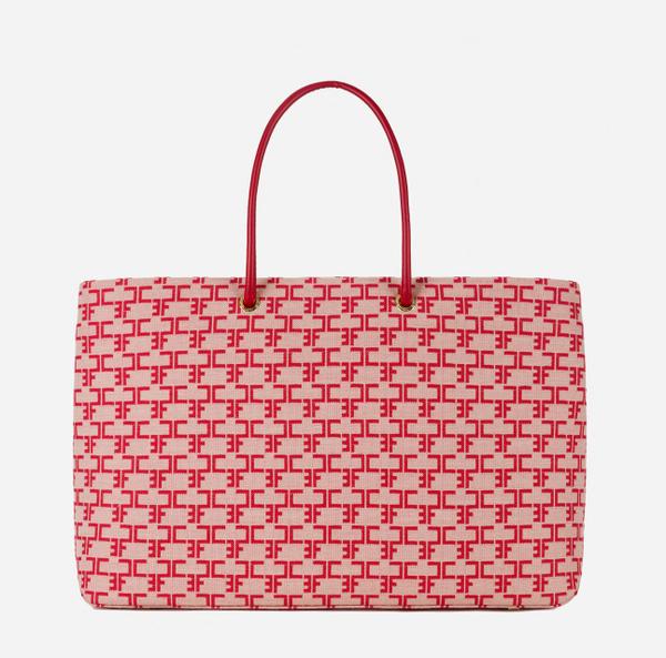 Elisabetta Franchi Madame Sac Shopper Monogram Avec Logo