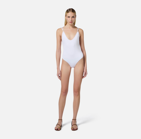 Elisabetta Franchi Maillot De Bain Avec Lacets Et Logo