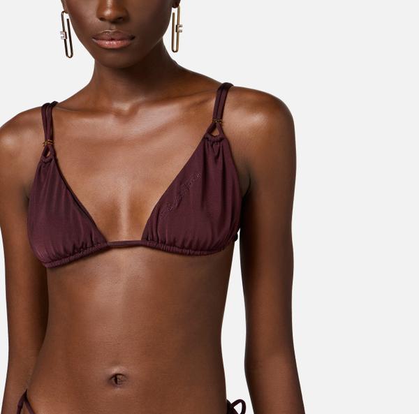 Elisabetta Franchi Maillot De Bain Deux Pièces Avec Lacets Et Logo