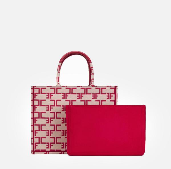 elisabetta franchi Moyen Sac Monogramme Avec Organiseur