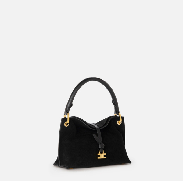 Elisabetta Franchi Petit Sac à Main Boulevard En Daim