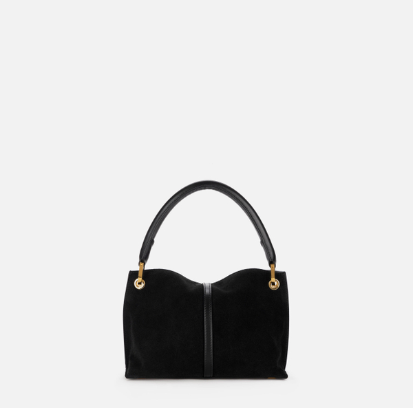 Elisabetta Franchi Petit Sac à Main Boulevard En Daim