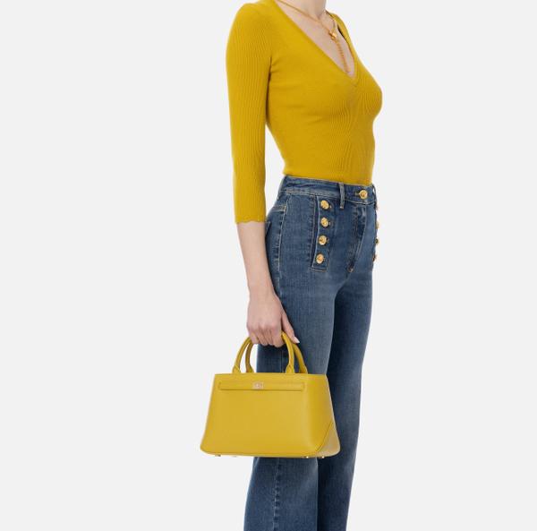 Elisabetta Franchi Petit Sac Fourre-tout Avec Plaque Logo