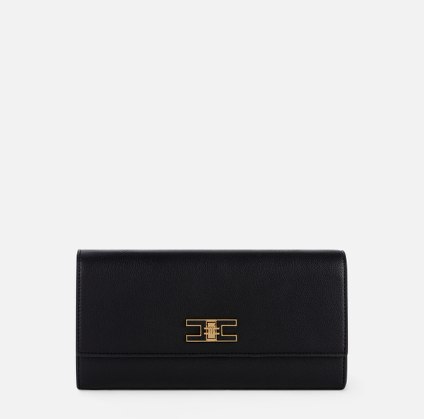 elisabetta franchi Pochette avec bandoulière et plaque logo