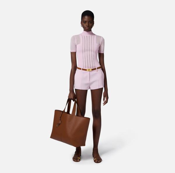 Elisabetta Franchi Pull Col Roulé Avec Transparences