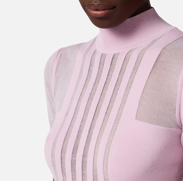 Elisabetta Franchi Pull Col Roulé Avec Transparences