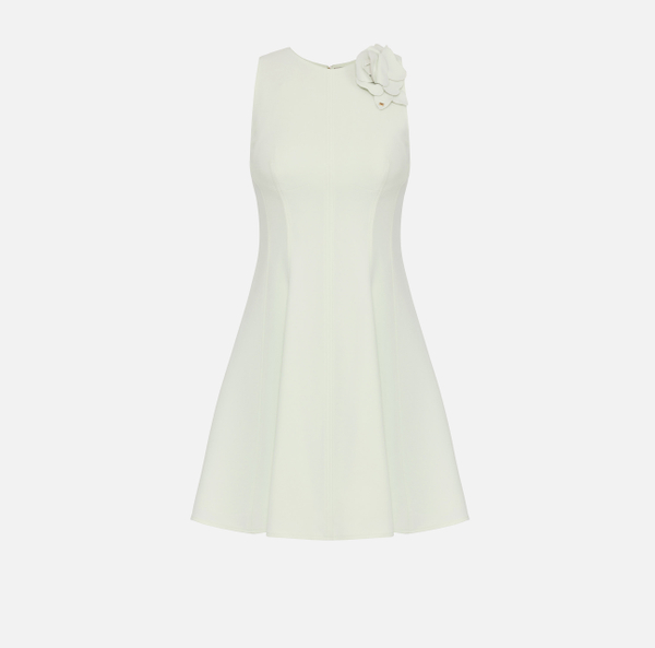 elisabetta franchi Robe en crêpe léger avec détails floraux