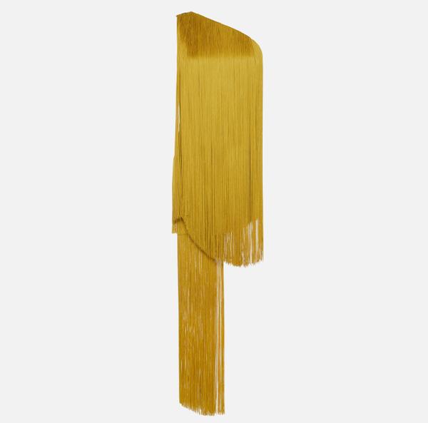 elisabetta franchi Robe en double crêpe léger avec franges