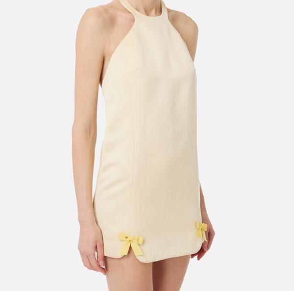 Elisabetta Franchi Robe En Duchesse Avec Nœuds En Satin