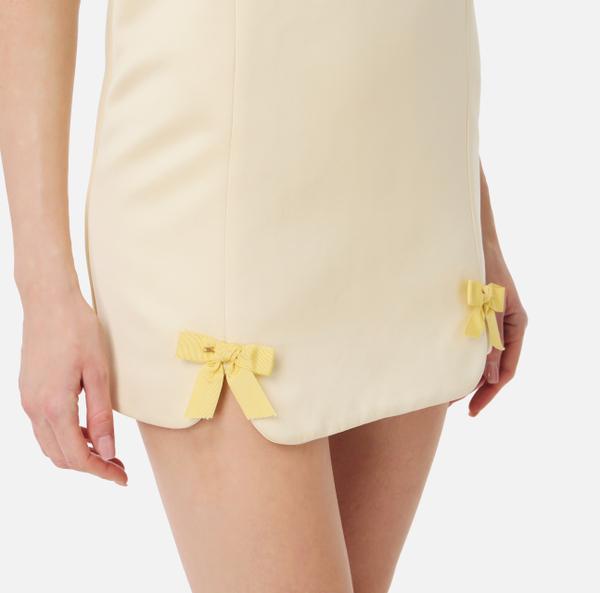 Elisabetta Franchi Robe En Duchesse Avec Nœuds En Satin