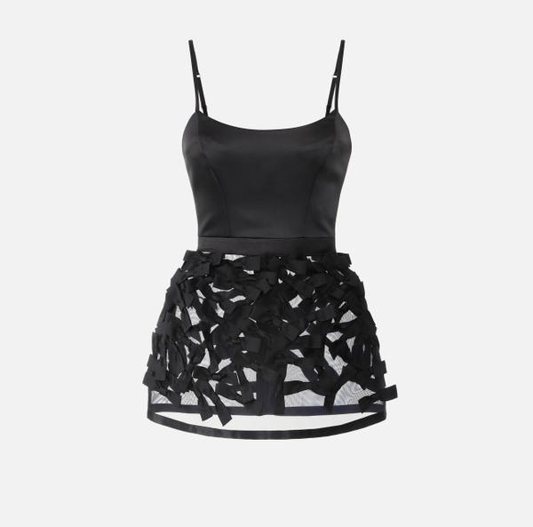 elisabetta franchi Robe en duchesse avec nœuds en satin