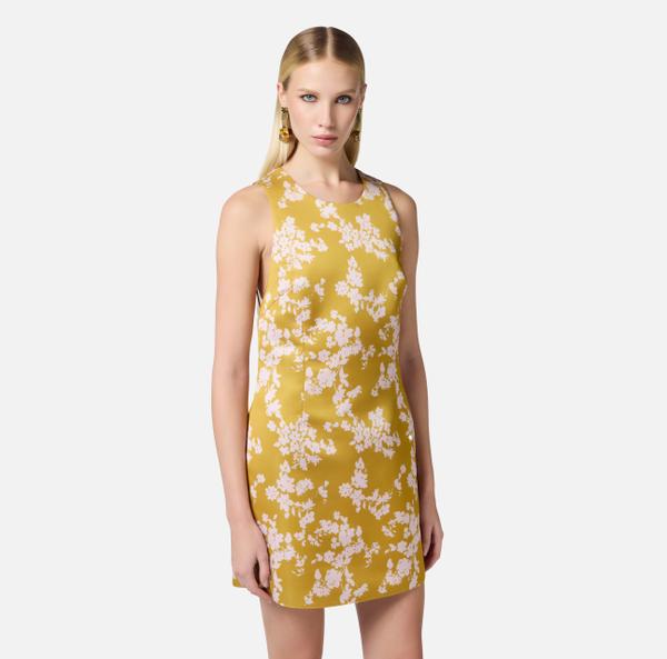 Elisabetta Franchi Robe En Duchesse Imprimé Et Tulle