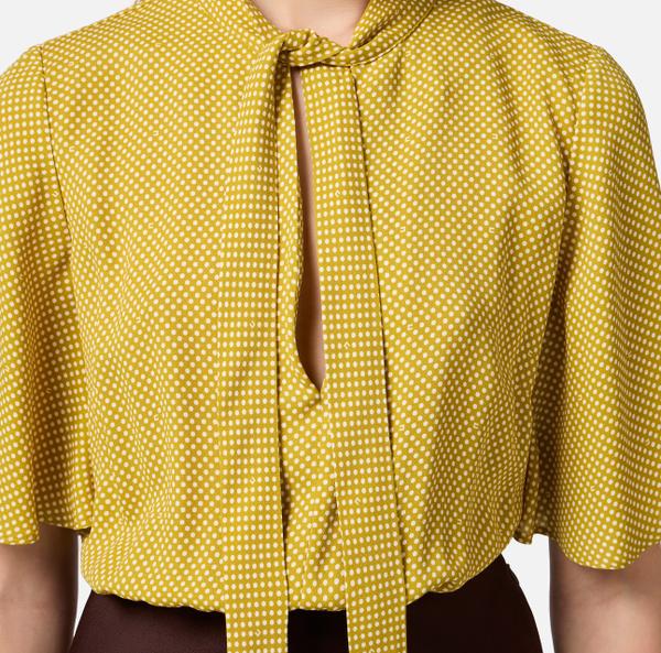 Elisabetta Franchi Robe En Georgette Avec Imprimé Pois