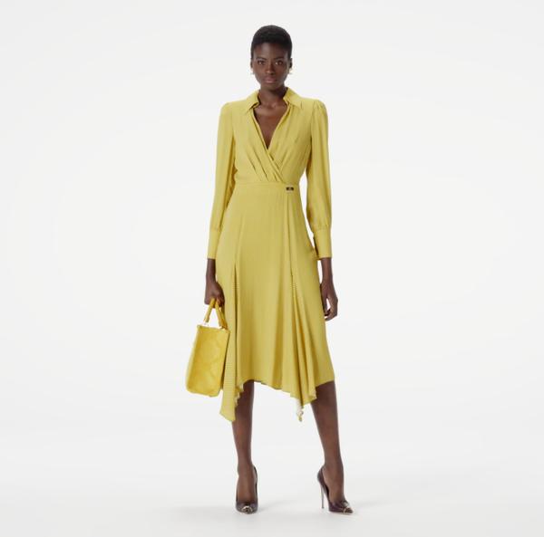 Elisabetta Franchi Robe En Viscose Avec Imprimé Pois