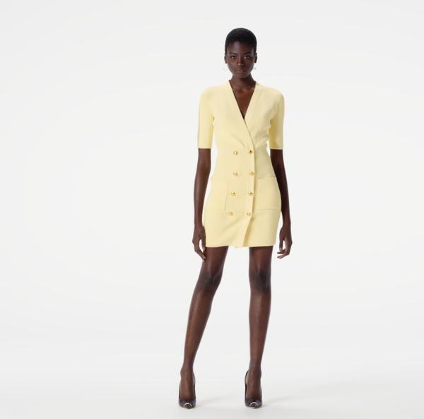 Elisabetta Franchi Robe-manteau En Tricot Avec Tulle