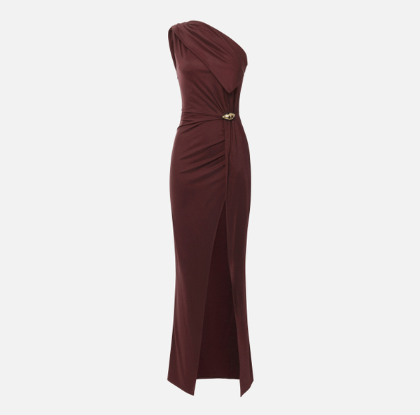 elisabetta franchi Robe Red Carpet asymétrique en jersey