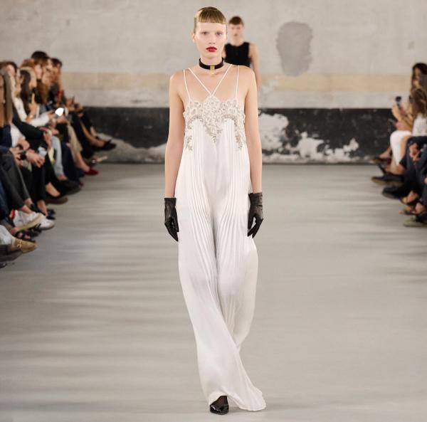 Elisabetta Franchi Robe Red Carpet Avec Détail En Dentelle