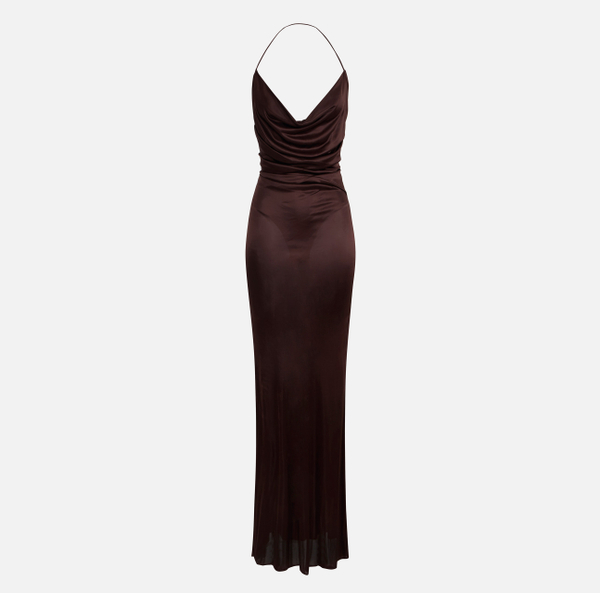elisabetta franchi Robe Red Carpet en jersey avec dos nu