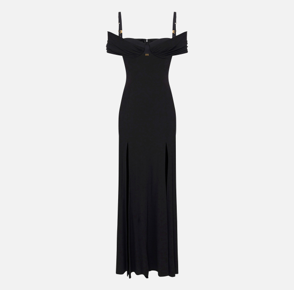 elisabetta franchi Robe Red Carpet en jersey crêpe avec corset