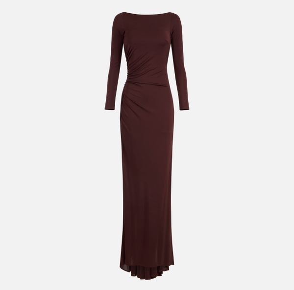 elisabetta franchi Robe Red Carpet en jersey léger avec drapés