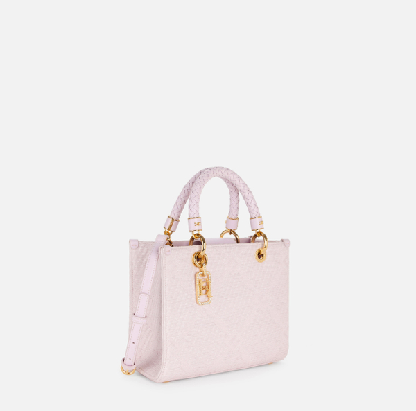 Elisabetta Franchi Sac Fourre-tout De Petite Taille En Jacquard Avec Breloques