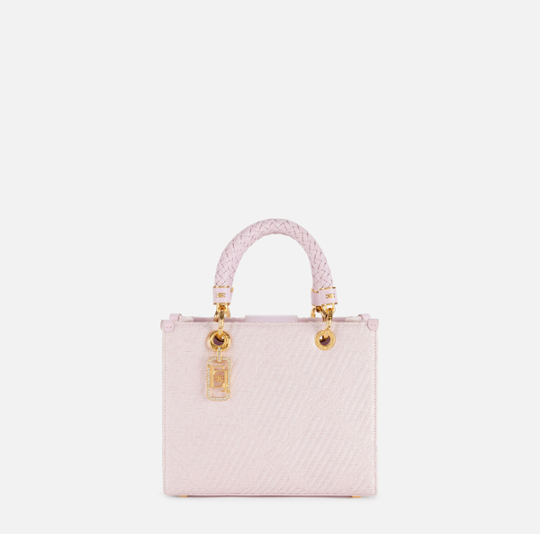 elisabetta franchi Sac fourre-tout de petite taille en jacquard avec breloques