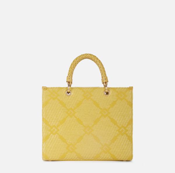 Elisabetta Franchi Sac Fourre-tout De Taille Moyenne En Jacquard Avec Breloques