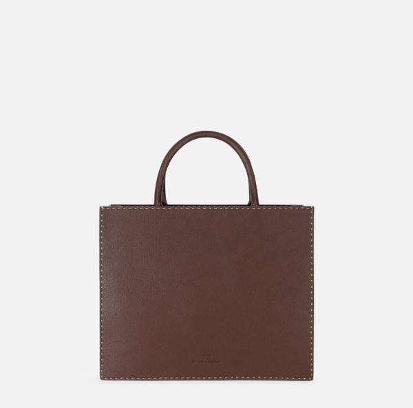 Elisabetta Franchi Sac Fourre-tout Moyen Avec Surpiqûres Contrastées