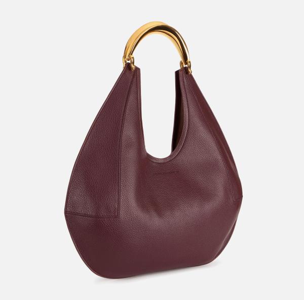 Elisabetta Franchi Sac Hobo De Grande Taille En Matériau Synthétique Avec Coutures Logo